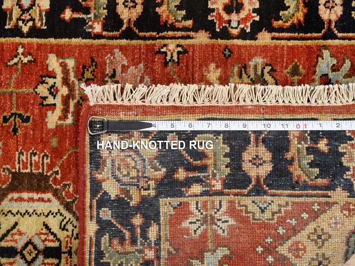 2'9" x 12'0" New Hand Knotted Red Wool Runner Oriental Rug - MOA10264632