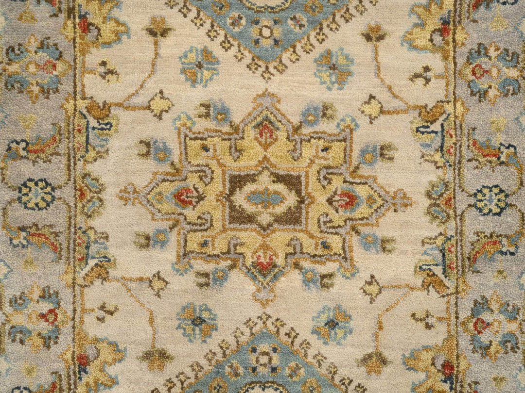 2'1" x 3'0" New Hand Knotted Ivory Wool Rectangle Oriental Rug - MOA10264637
