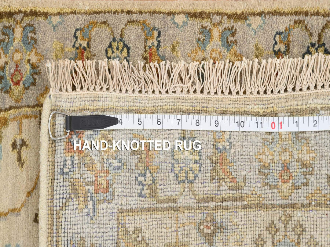 2'1" x 3'0" New Hand Knotted Ivory Wool Rectangle Oriental Rug - MOA10264637