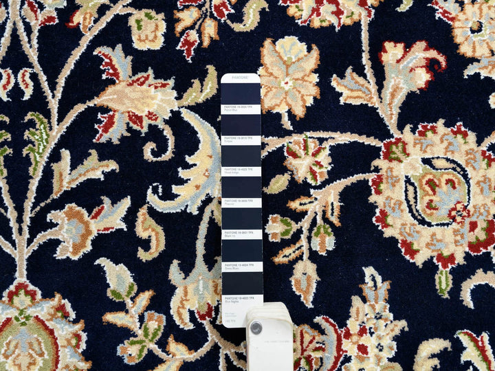 8'0" x 8'2" New Hand Knotted Blue Wool Square Oriental Rug - MOA10264731