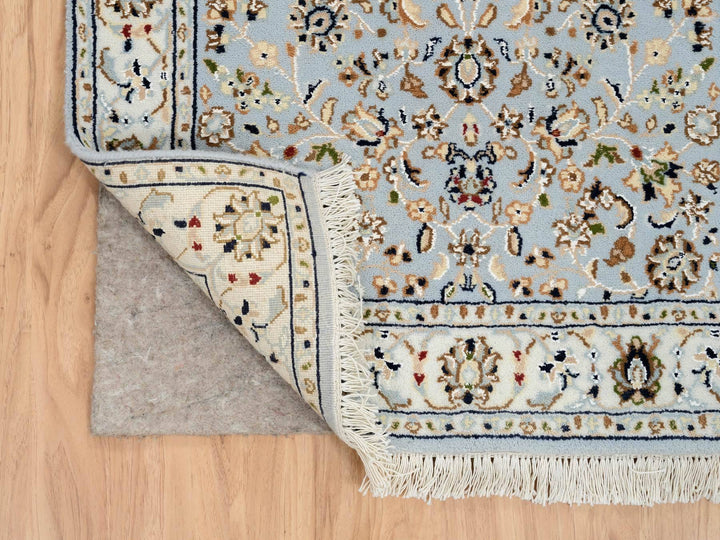 2'6" x 13'9" New Hand Knotted Blue Wool Runner Oriental Rug - MOA10264736