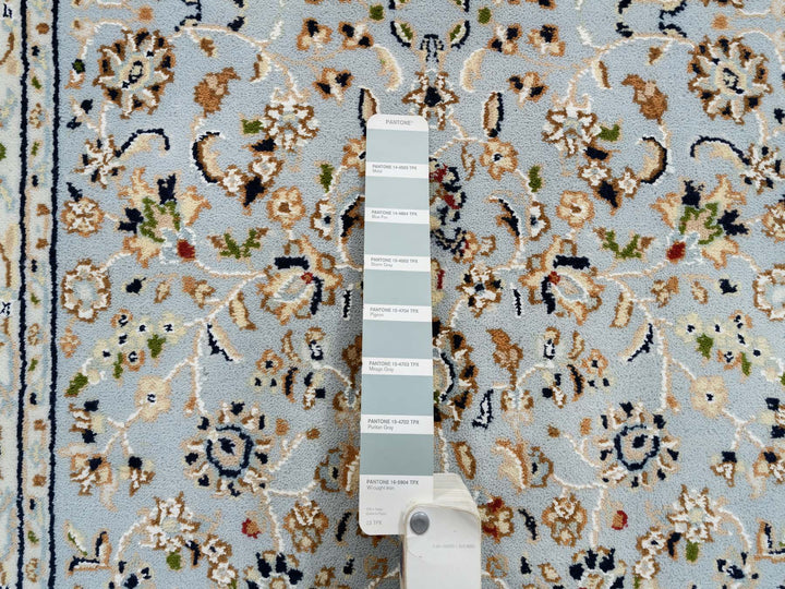 2'6" x 13'9" New Hand Knotted Blue Wool Runner Oriental Rug - MOA10264736