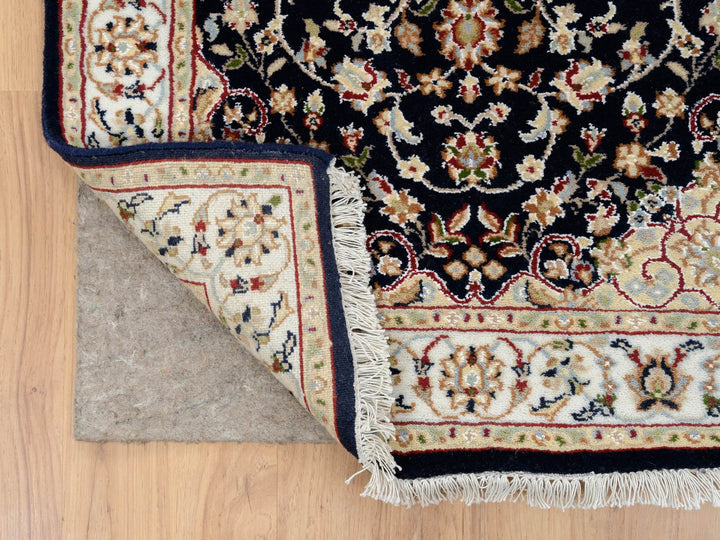 2'7" x 16'4" New Hand Knotted Blue Wool Runner Oriental Rug - MOA10264738