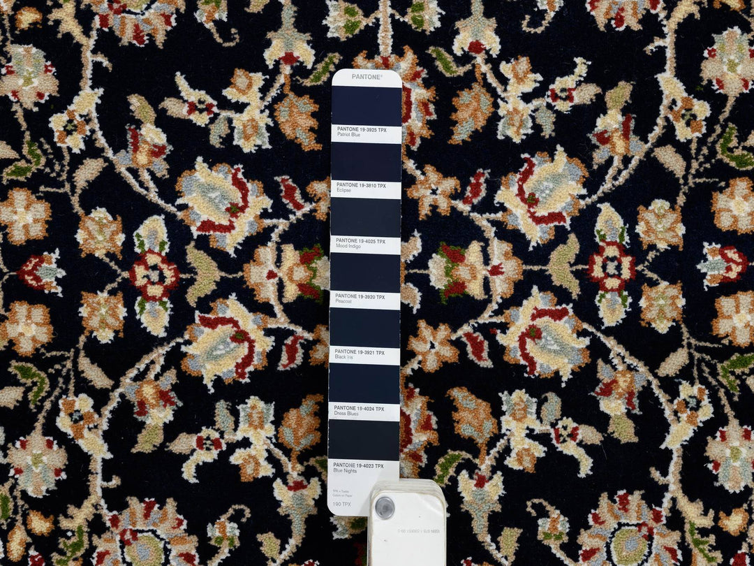 2'7" x 16'4" New Hand Knotted Blue Wool Runner Oriental Rug - MOA10264738