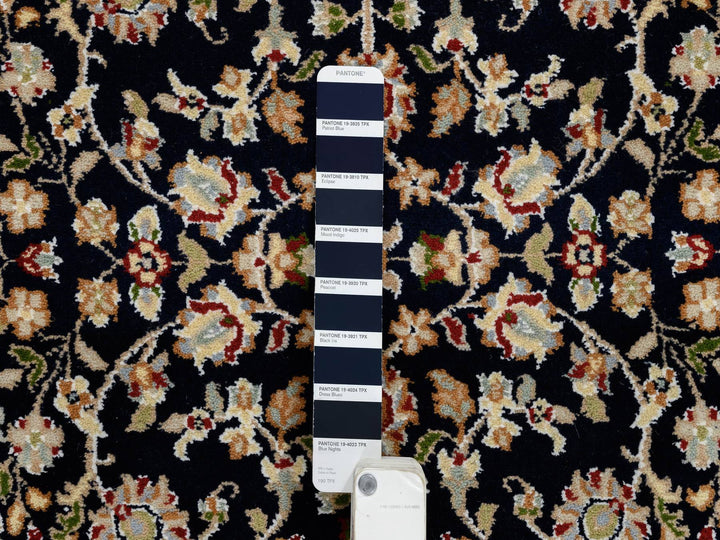 2'7" x 16'4" New Hand Knotted Blue Wool Runner Oriental Rug - MOA10264738