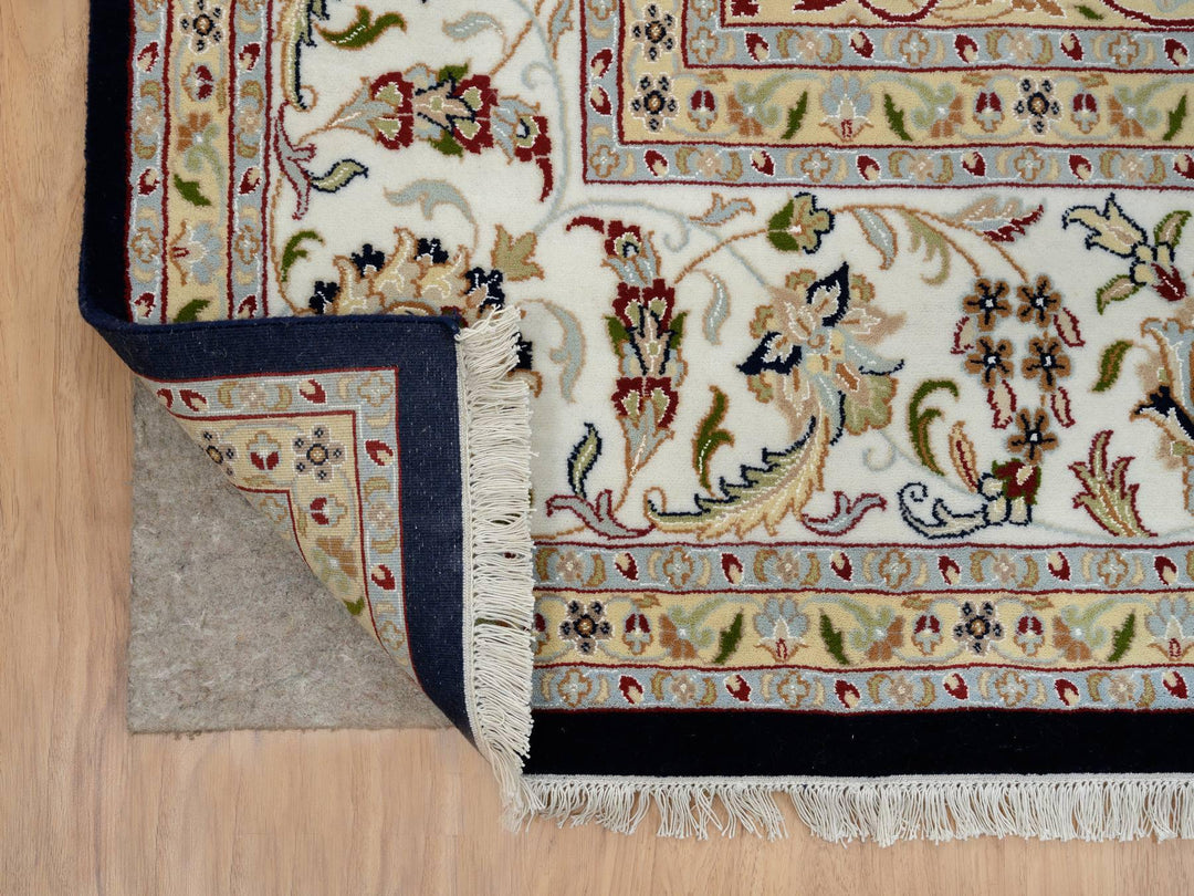 9'10" x 14'3" New Hand Knotted Blue Wool Rectangle Oriental Rug - MOA10264744