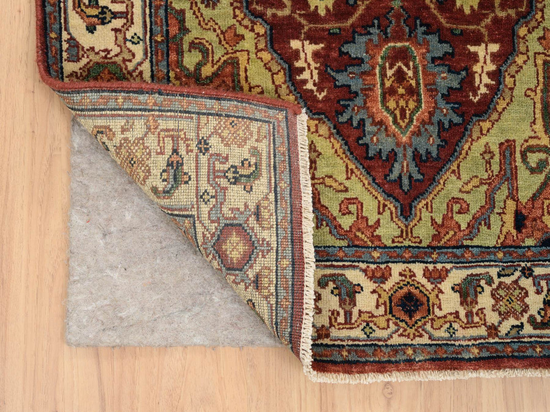2'5" x 20'1" New Hand Knotted Red Wool Runner Oriental Rug - MOA10264960