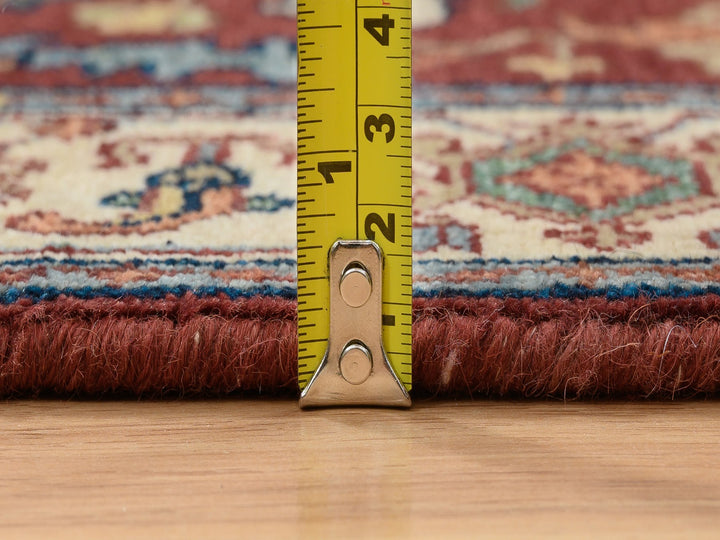 2'5" x 20'1" New Hand Knotted Red Wool Runner Oriental Rug - MOA10264960