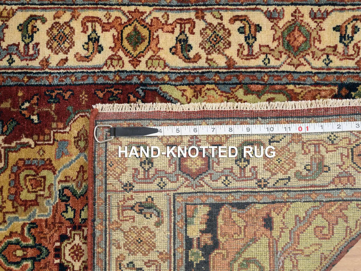2'5" x 20'1" New Hand Knotted Red Wool Runner Oriental Rug - MOA10264960