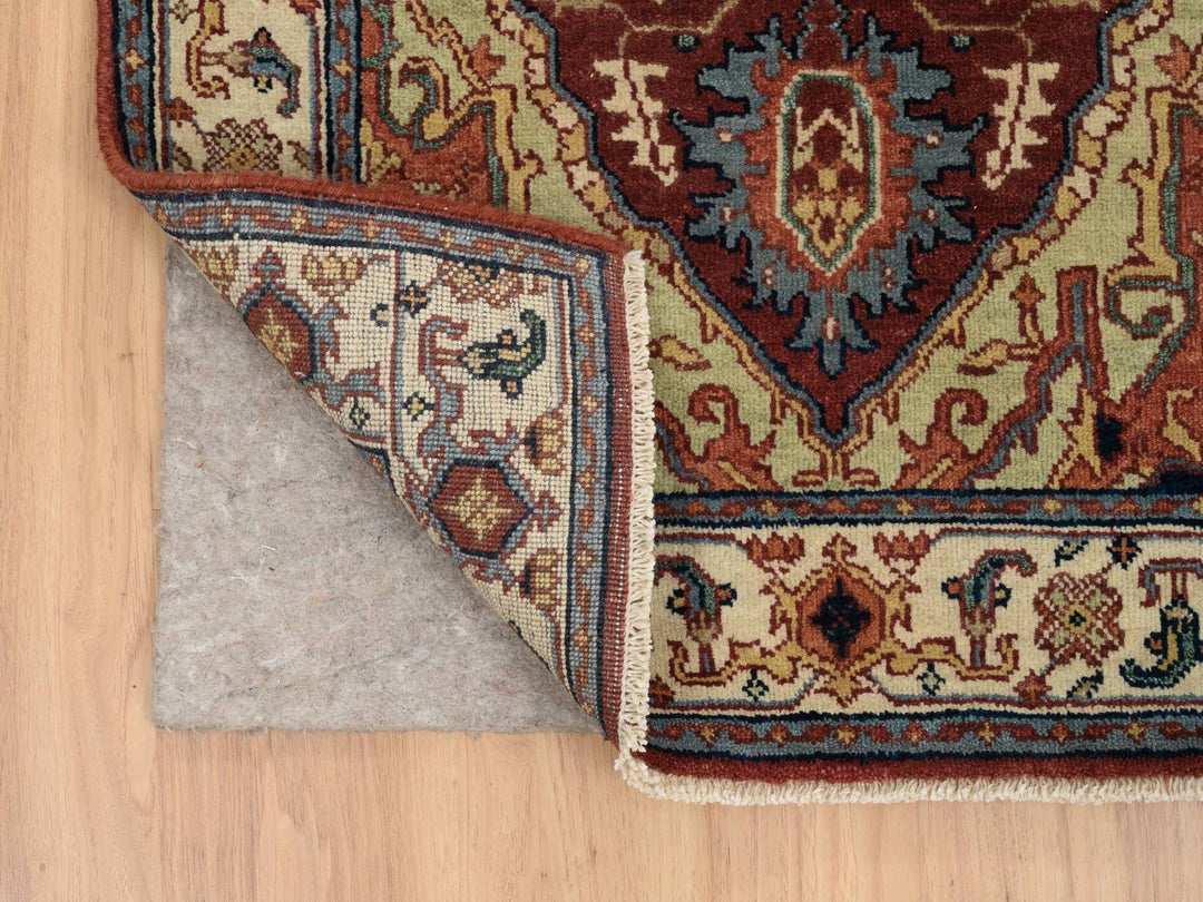 2'7" x 16'0" New Hand Knotted Red Wool Runner Oriental Rug - MOA10264966