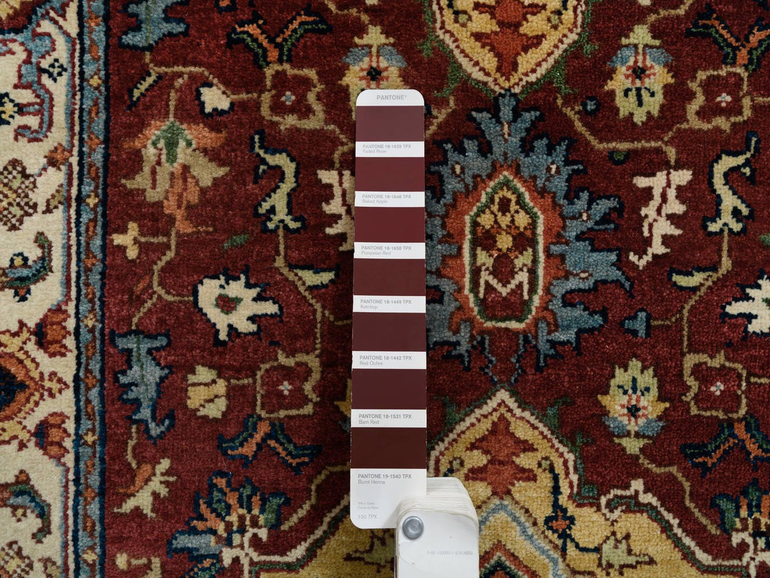 2'7" x 16'0" New Hand Knotted Red Wool Runner Oriental Rug - MOA10264966
