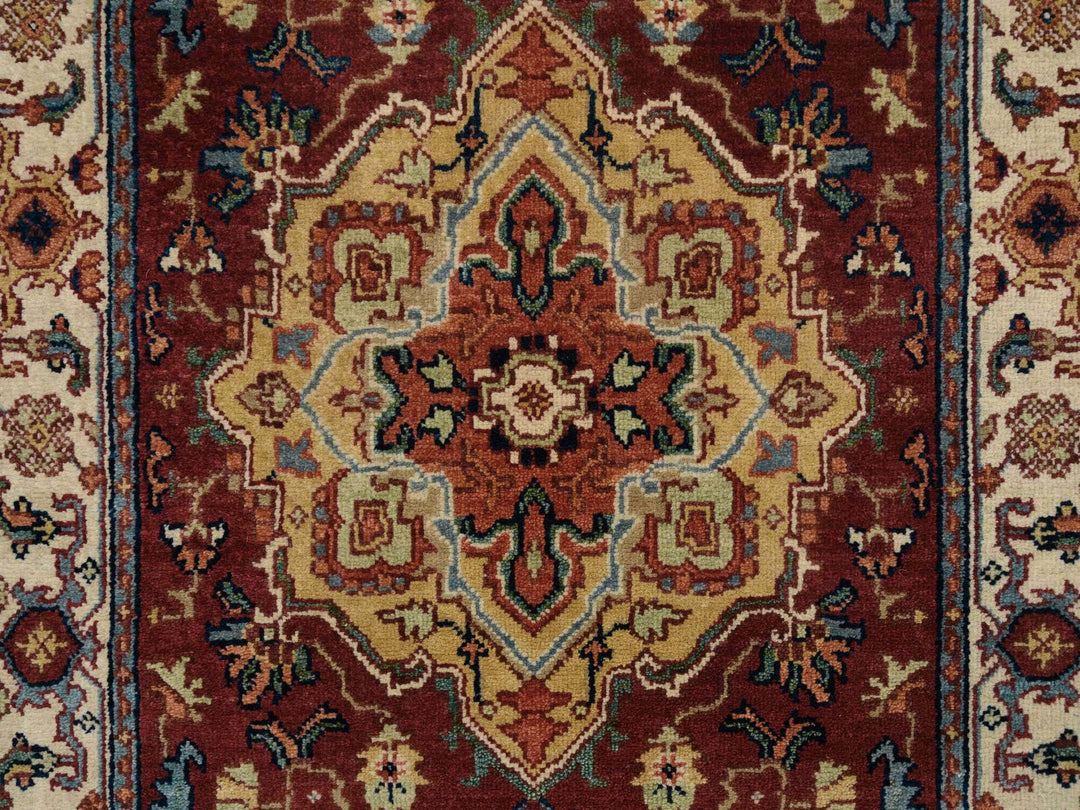 2'7" x 16'0" New Hand Knotted Red Wool Runner Oriental Rug - MOA10264966