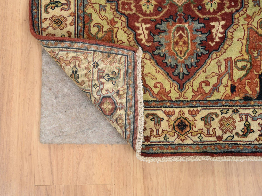 2'6" x 18'2" New Hand Knotted Red Wool Runner Oriental Rug - MOA10264970
