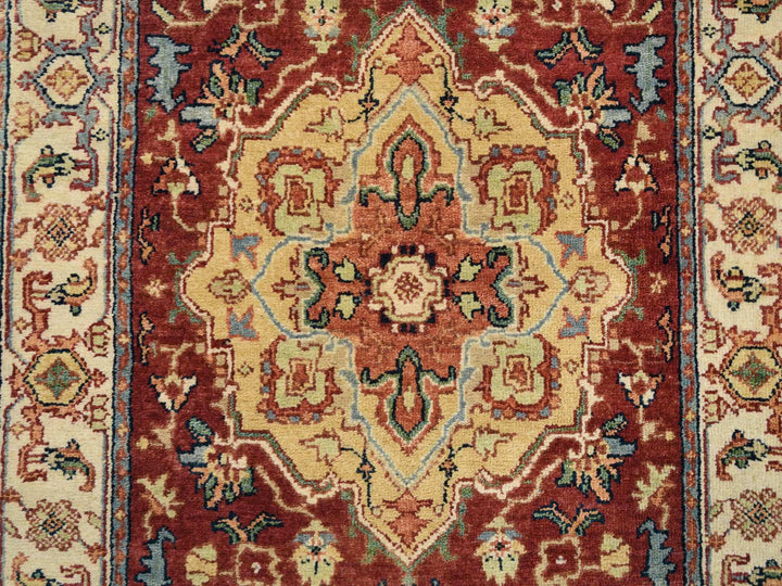 2'6" x 18'2" New Hand Knotted Red Wool Runner Oriental Rug - MOA10264970