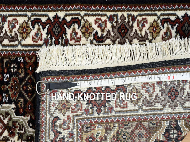 2'0" x 8'1" New Hand Knotted Black Wool Runner Oriental Rug - MOA10265067