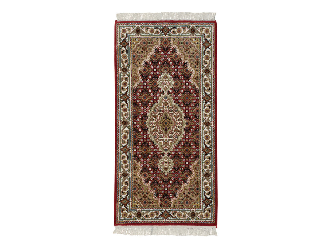 2'0" x 4'2" New Hand Knotted Red Wool Rectangle Oriental Rug - MOA10265083