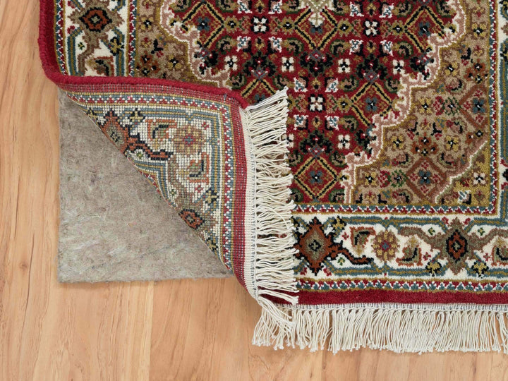 2'0" x 4'2" New Hand Knotted Red Wool Rectangle Oriental Rug - MOA10265083