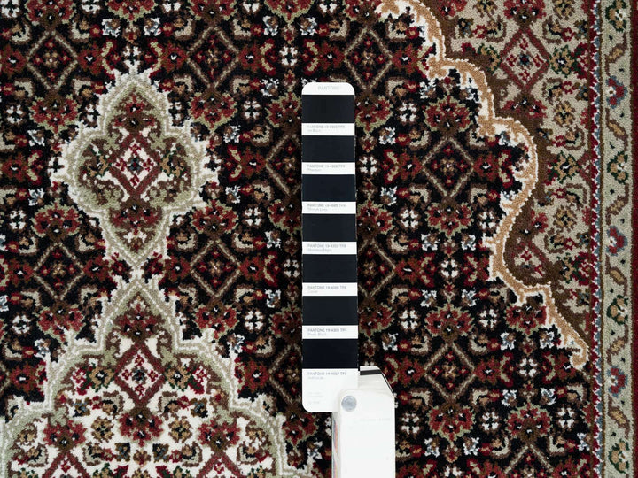 4'1" x 6'0" New Hand Knotted Black Wool Rectangle Oriental Rug - MOA10265101