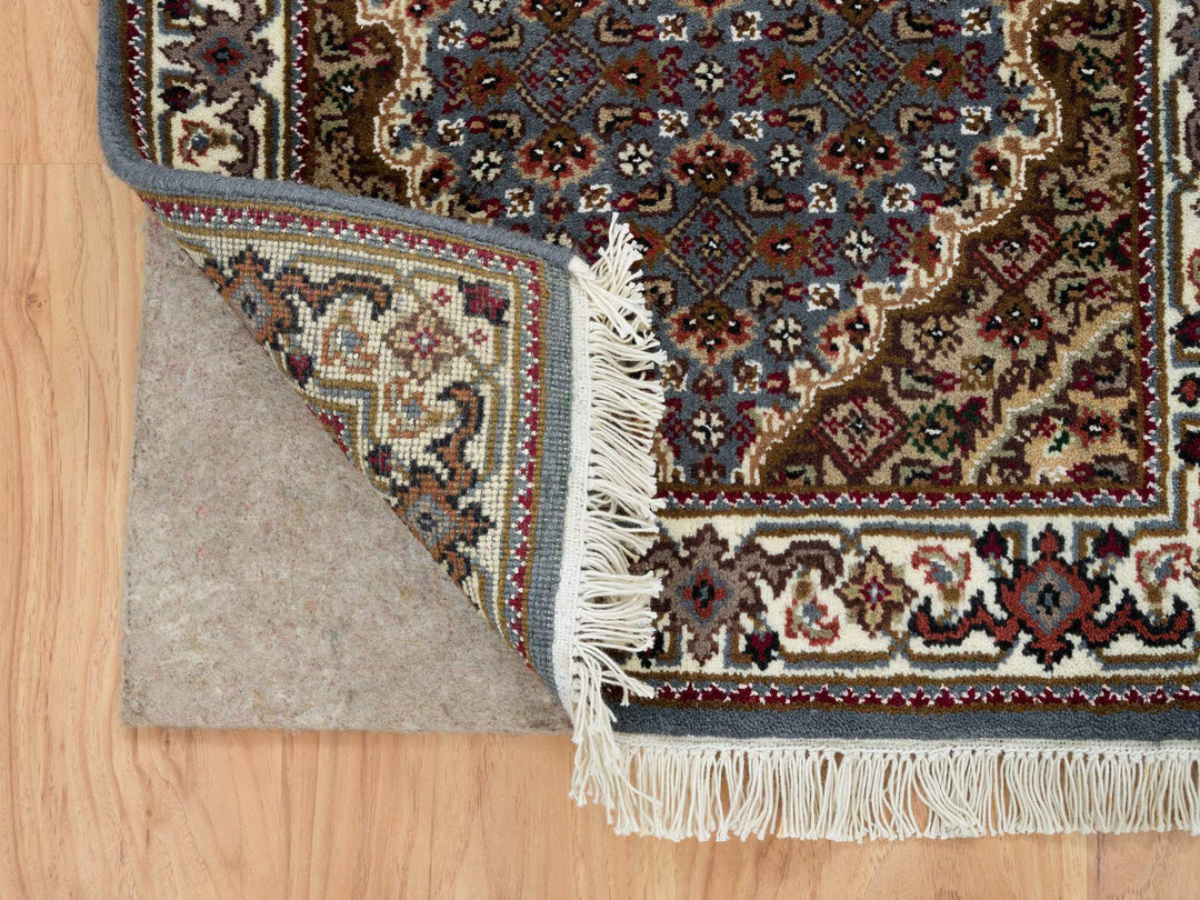 2'0" x 8'5" New Hand Knotted Grey Wool Runner Oriental Rug - MOA10265105