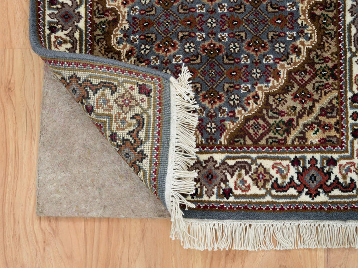 2'0" x 8'5" New Hand Knotted Grey Wool Runner Oriental Rug - MOA10265105
