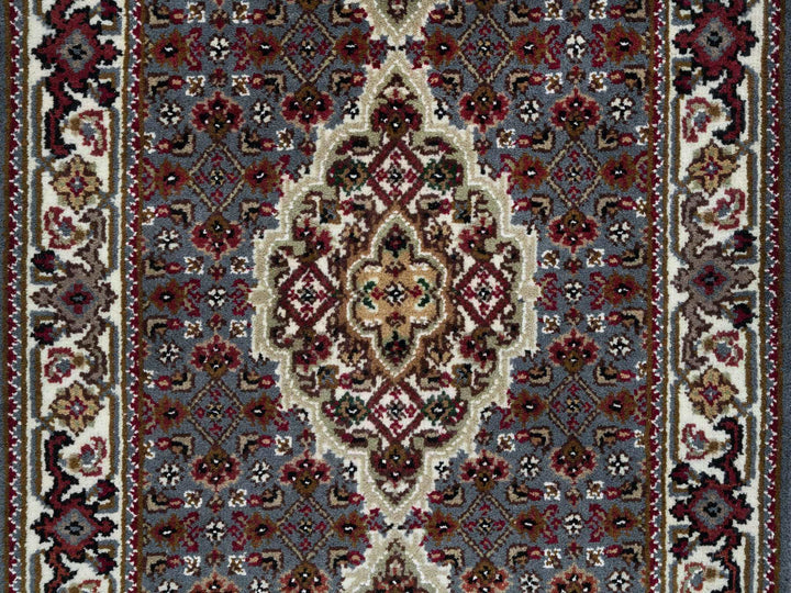 2'0" x 8'5" New Hand Knotted Grey Wool Runner Oriental Rug - MOA10265105
