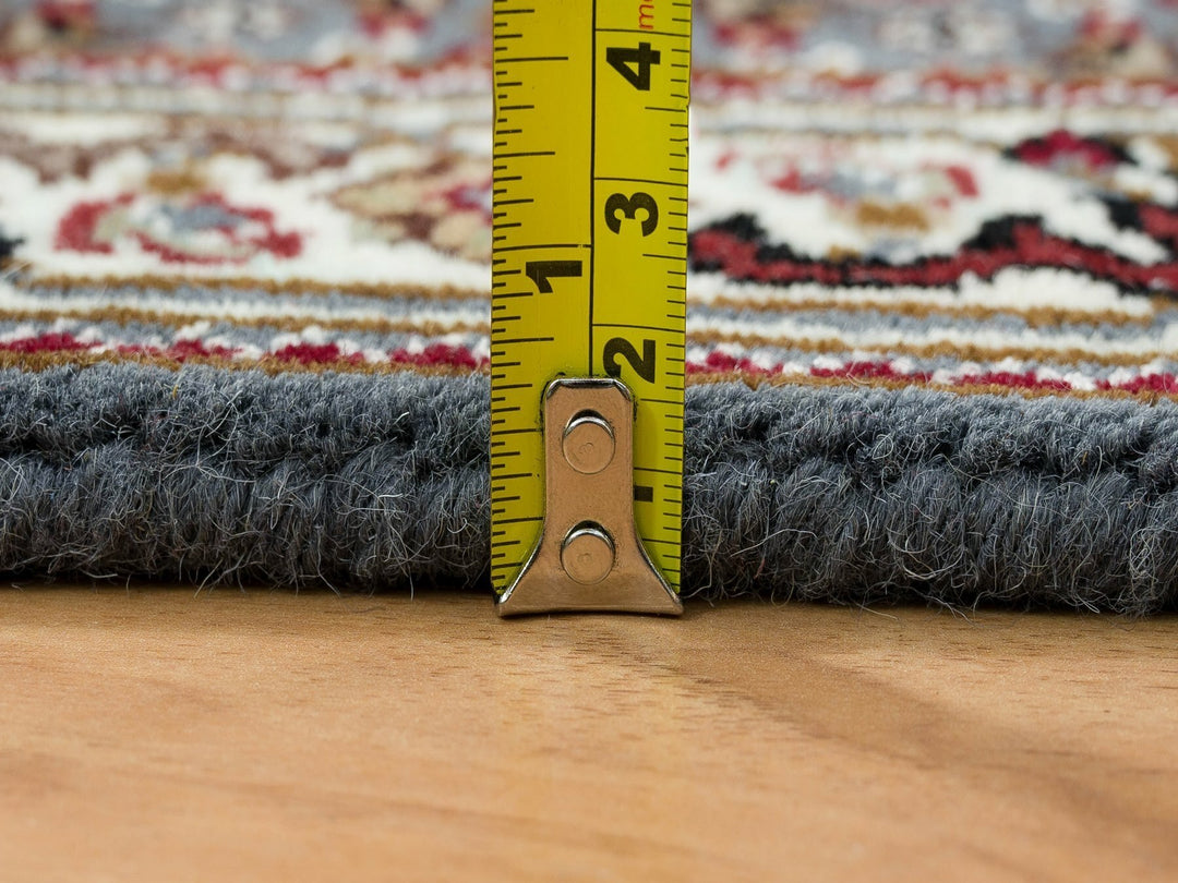 2'0" x 8'5" New Hand Knotted Grey Wool Runner Oriental Rug - MOA10265105