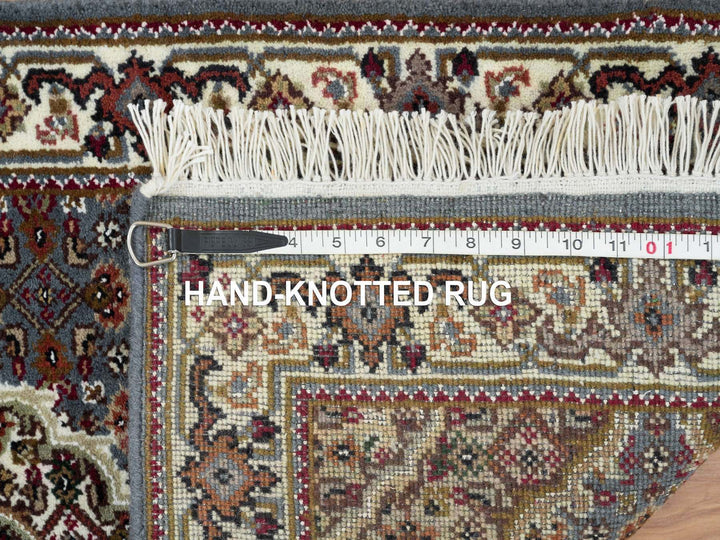 2'0" x 8'5" New Hand Knotted Grey Wool Runner Oriental Rug - MOA10265105
