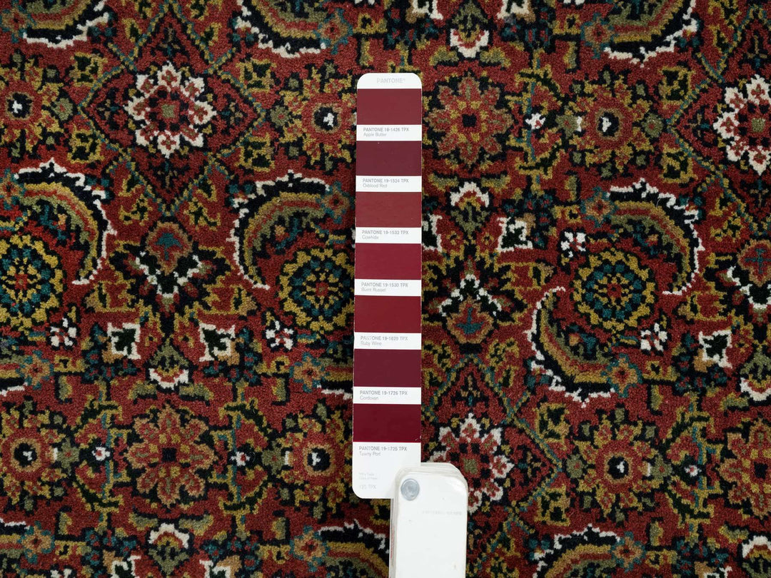6'1" x 9'0" New Hand Knotted Red Wool Rectangle Oriental Rug - MOA10265108