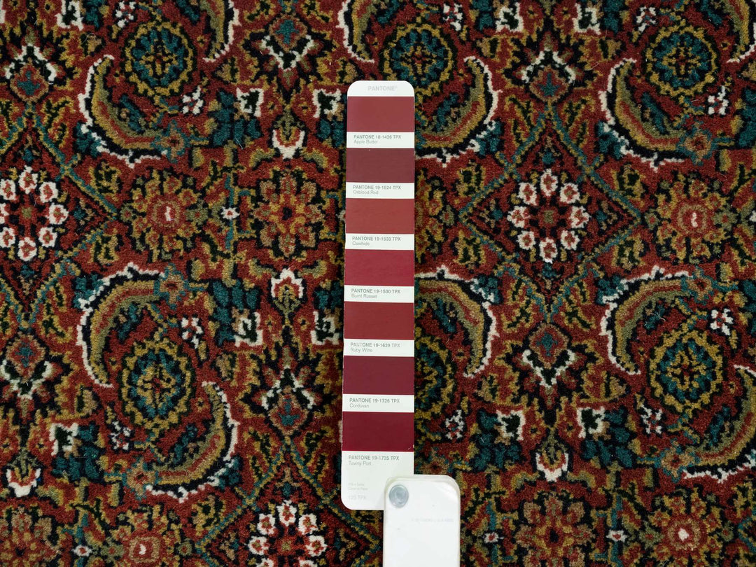 6'0" x 9'5" New Hand Knotted Red Wool Rectangle Oriental Rug - MOA10265109