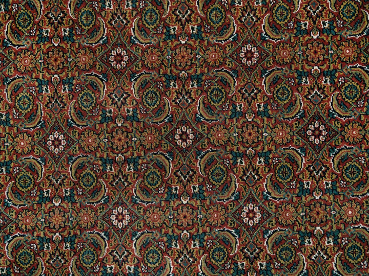 6'0" x 9'5" New Hand Knotted Red Wool Rectangle Oriental Rug - MOA10265109