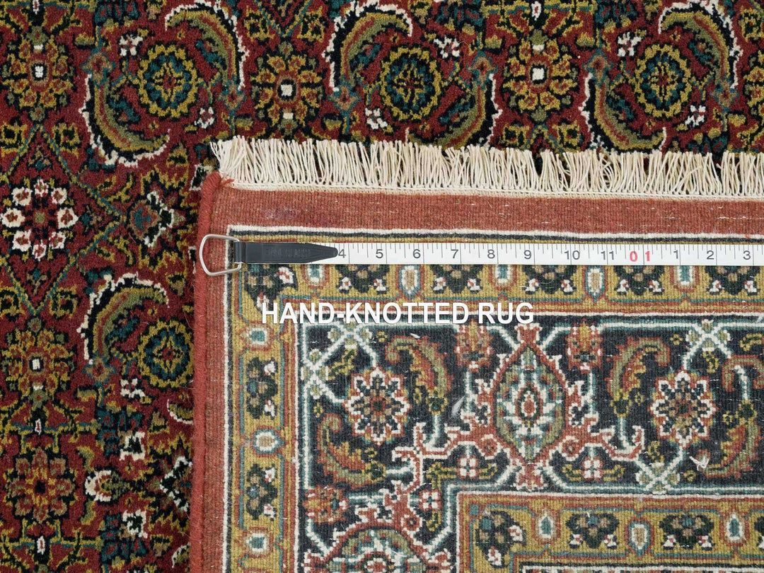 4'3" x 6'2" New Hand Knotted Red Wool & Silk Rectangle Oriental Rug - MOA10265118