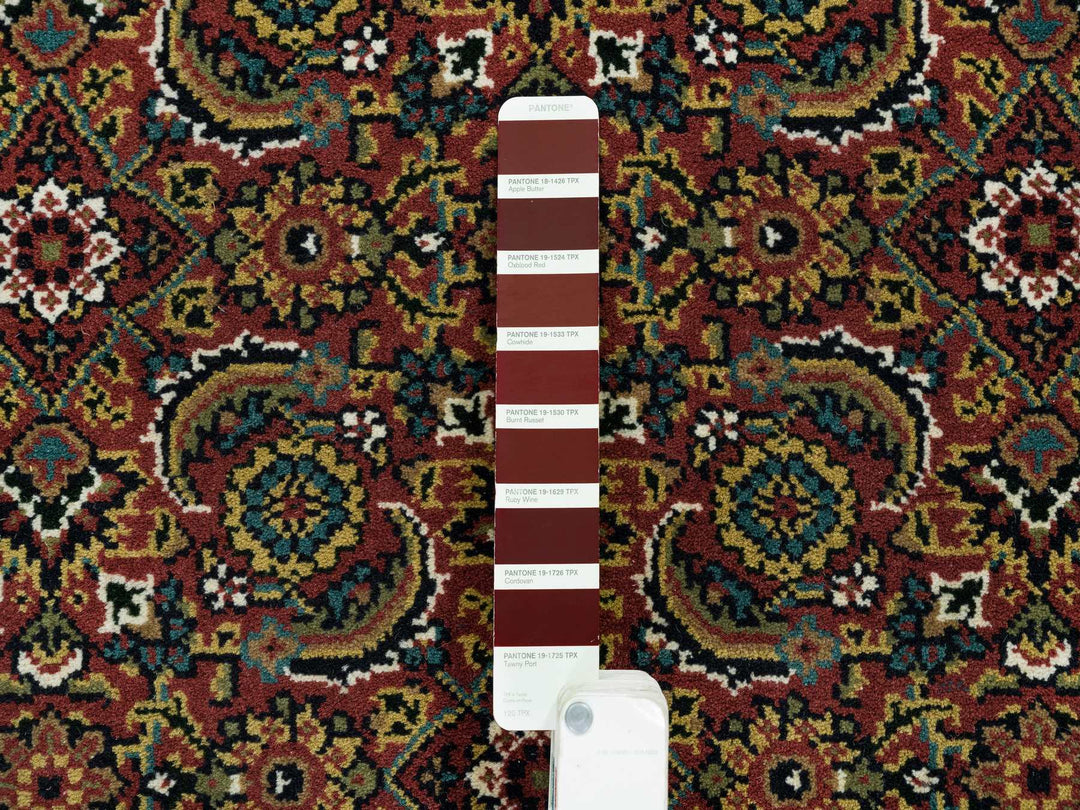 4'2" x 6'0" New Hand Knotted Red Wool Rectangle Oriental Rug - MOA10265119