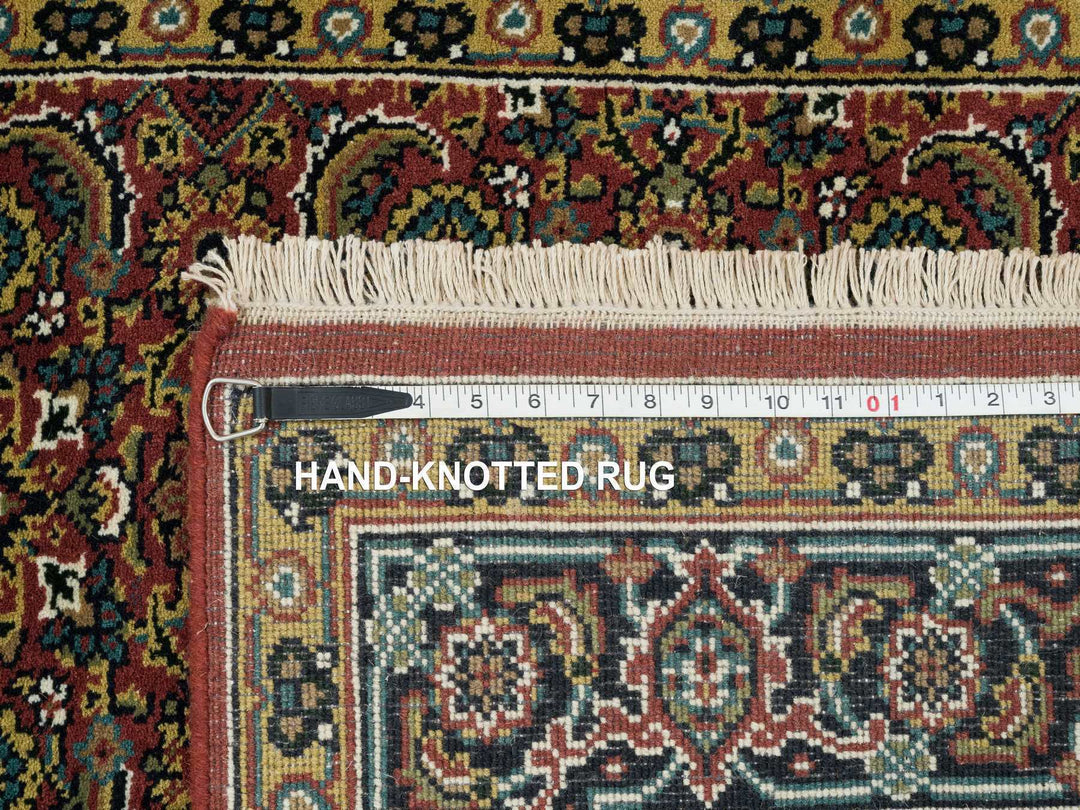 4'2" x 6'0" New Hand Knotted Red Wool Rectangle Oriental Rug - MOA10265119