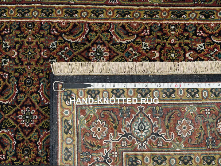 4'0" x 6'5" New Hand Knotted Black Wool Rectangle Oriental Rug - MOA10265120