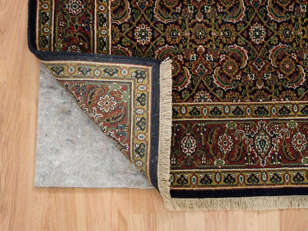 4'0" x 6'2" New Hand Knotted Black Wool Rectangle Oriental Rug - MOA10265122