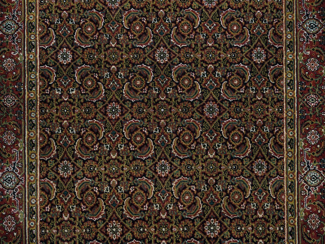 4'0" x 6'2" New Hand Knotted Black Wool Rectangle Oriental Rug - MOA10265122