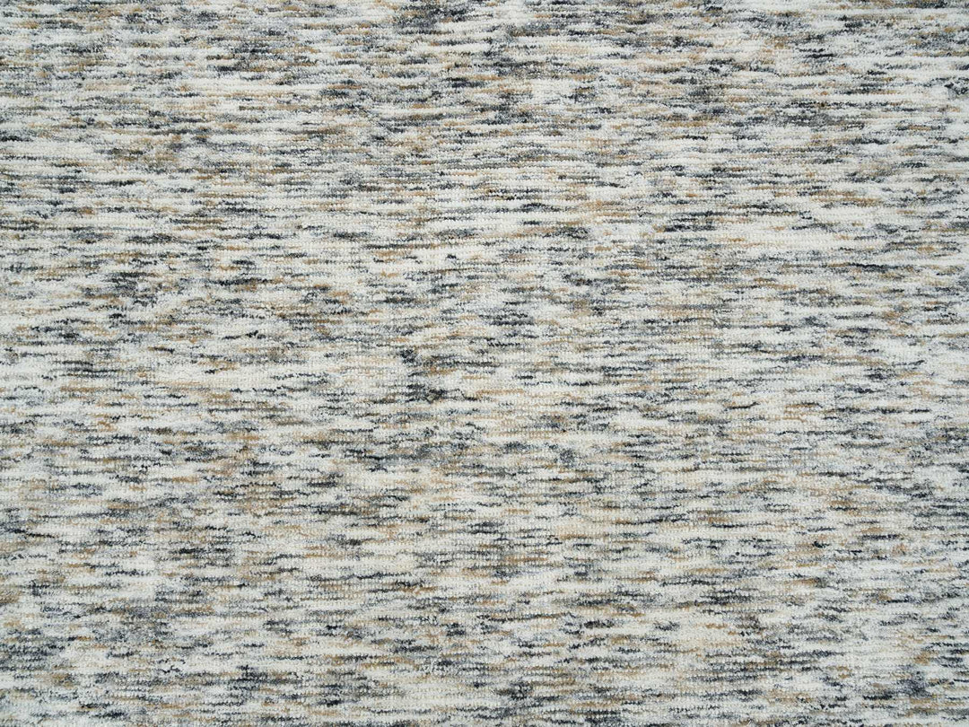 8'2" x 10'0" New Hand Loomed Beige Wool Rectangle Oriental Rug - MOA10265234