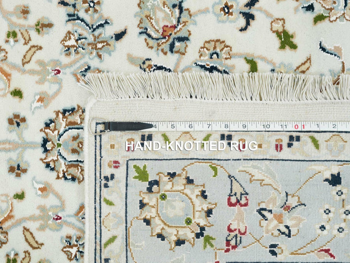 5'0" x 8'0" New Hand Knotted Ivory Wool Rectangle Oriental Rug - MOA10265302