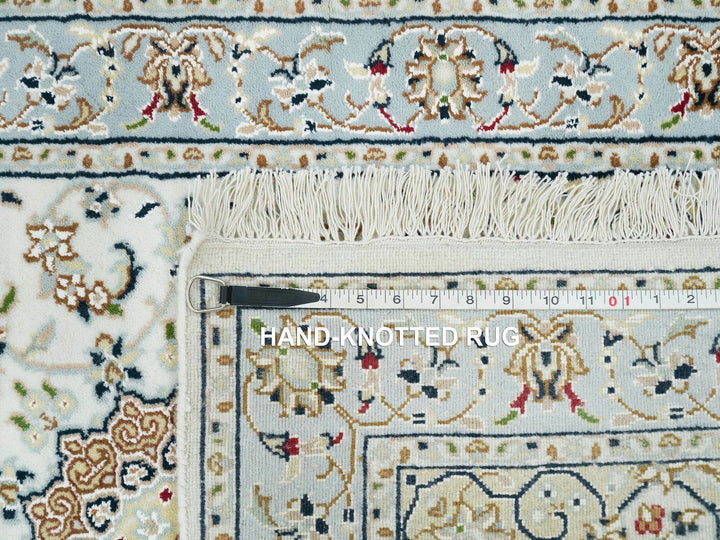 2'9" x 10'4" New Hand Knotted Ivory Wool Runner Oriental Rug - MOA10265315