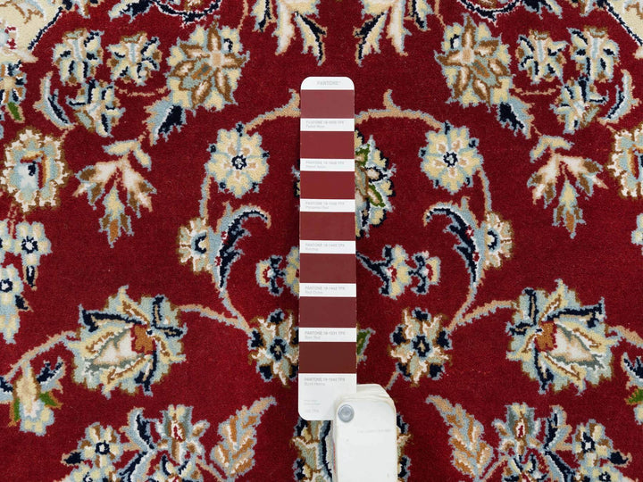 4'7" x 6'8" New Hand Knotted Red Wool Rectangle Oriental Rug - MOA10265346