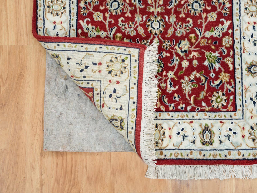 2'7" x 10'5" New Hand Knotted Red Wool Runner Oriental Rug - MOA10265369