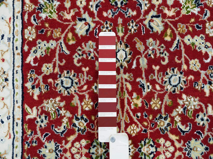 2'7" x 10'5" New Hand Knotted Red Wool Runner Oriental Rug - MOA10265369