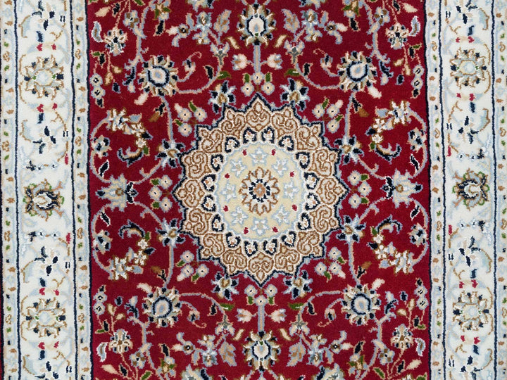 2'7" x 8'0" New Hand Knotted Red Wool Runner Oriental Rug - MOA10265371