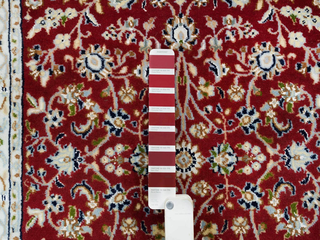 2'8" x 6'8" New Hand Knotted Red Wool Runner Oriental Rug - MOA10265379