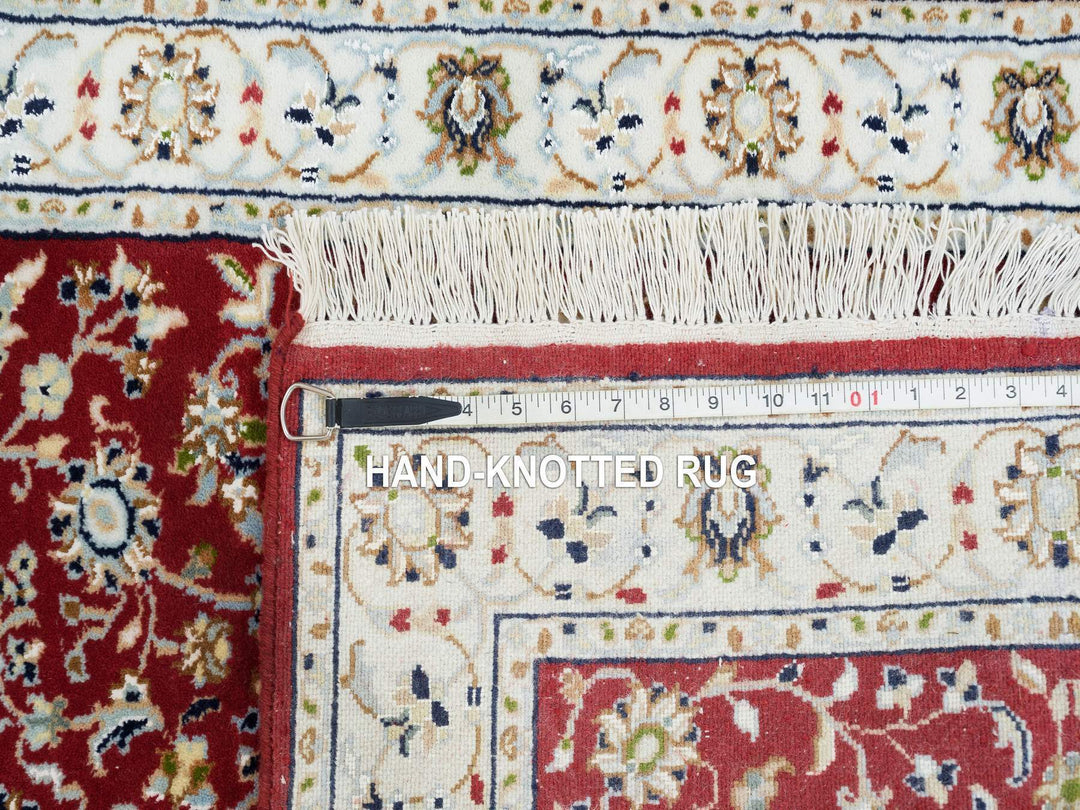 2'8" x 6'8" New Hand Knotted Red Wool Runner Oriental Rug - MOA10265379