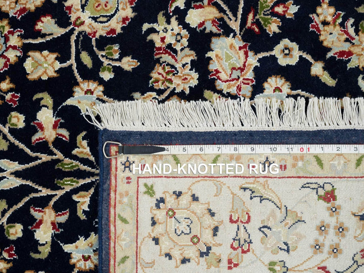 4'8" x 6'9" New Hand Knotted Blue Wool Rectangle Oriental Rug - MOA10265408