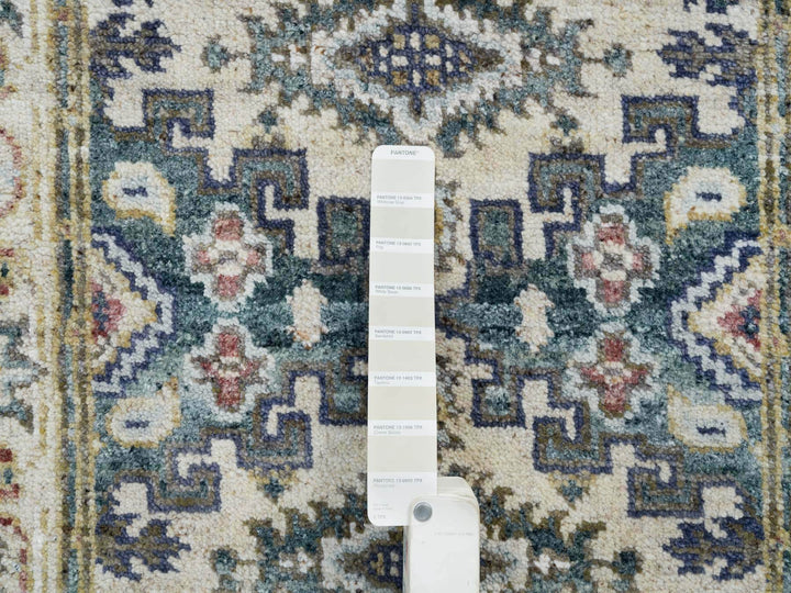 2'5" x 8'1" New Hand Knotted Ivory Wool Runner Oriental Rug - MOA10265446