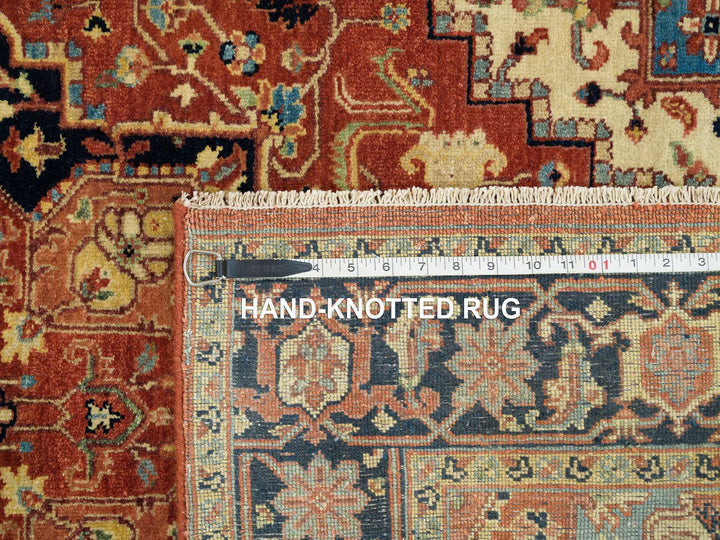 4'0" x 10'1" New Hand Knotted Red Wool Runner Oriental Rug - MOA10265463
