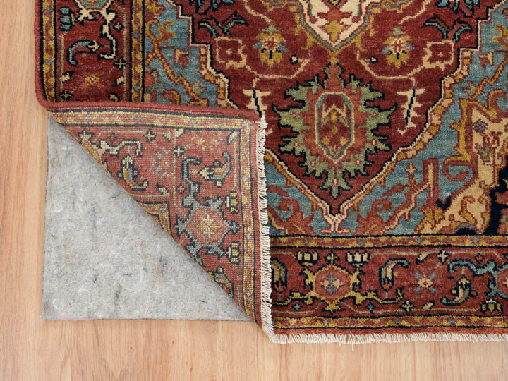 2'7" x 18'0" New Hand Knotted Red Wool Runner Oriental Rug - MOA10265470