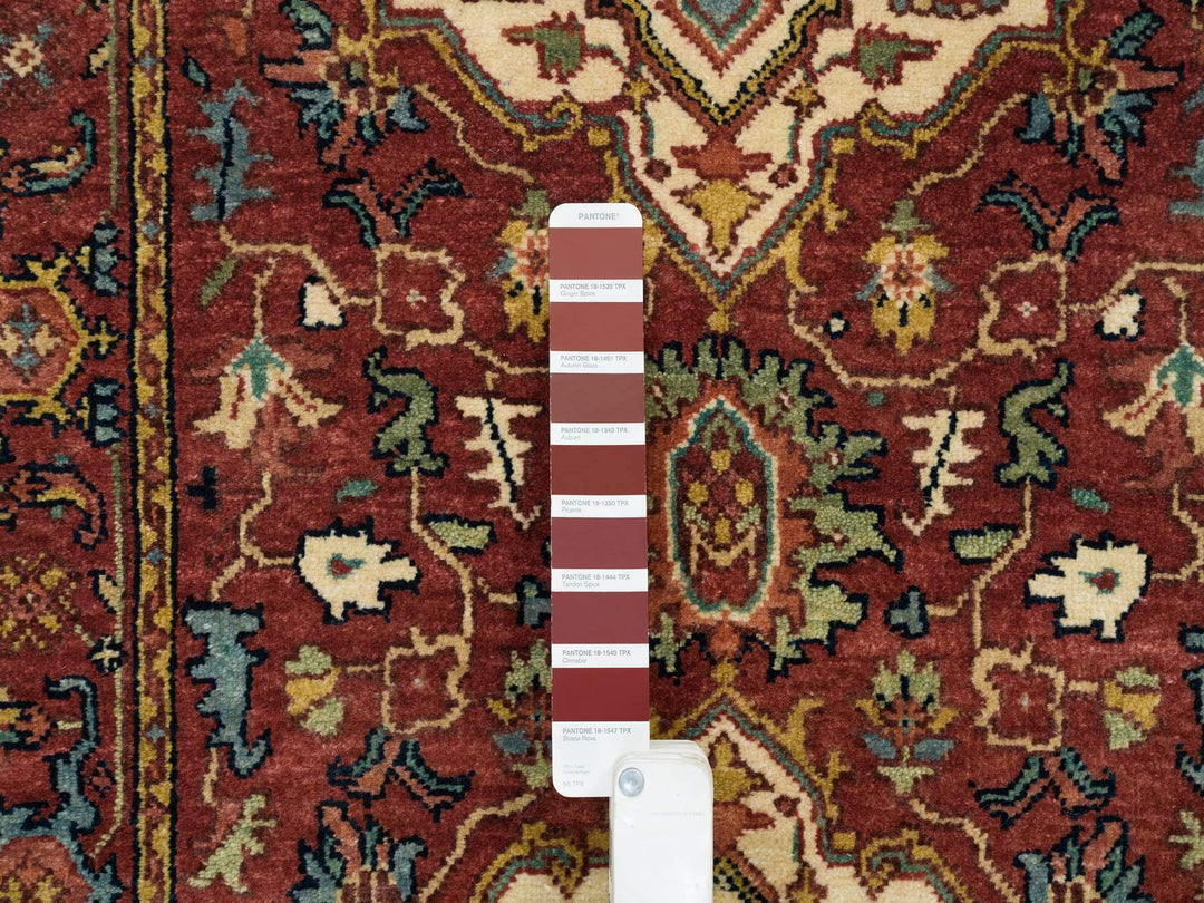 2'7" x 18'0" New Hand Knotted Red Wool Runner Oriental Rug - MOA10265470